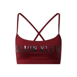 Calvin Klein Performance Sportovní podprsenka  vínově červená / černá