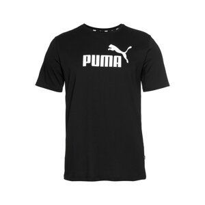 PUMA Tričko  černá / bílá