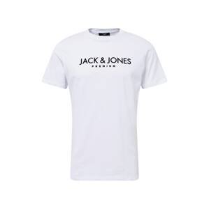 JACK & JONES Tričko 'BLAJAKE'  bílá / černá