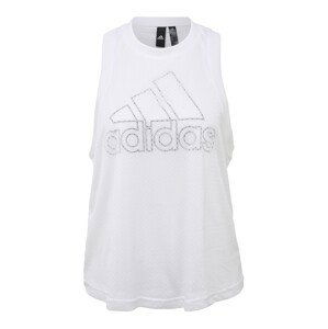 ADIDAS PERFORMANCE Sportovní top  bílá / černá