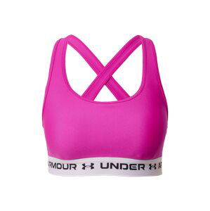 UNDER ARMOUR Sportovní podprsenka  bílá / černá / fuchsiová