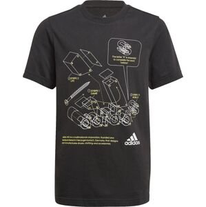 ADIDAS PERFORMANCE Funkční tričko  černá / bílá / žlutá