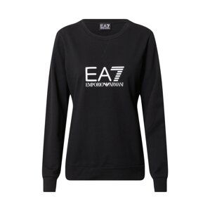 EA7 Emporio Armani Sweatshirt  černá / bílá