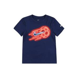 Nike Sportswear Tričko 'SOCKER BALL'  tmavě modrá / bílá / červená