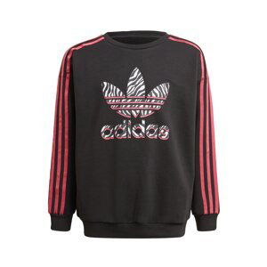 ADIDAS ORIGINALS Mikina  černá / bílá / růžová