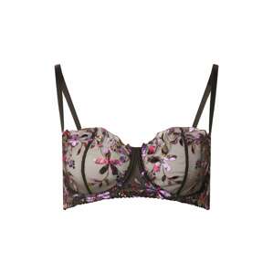 Aurore Lingerie Podprsenka 'Peonia'  pink / černá / fialová / zelená