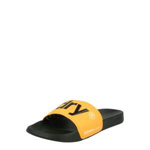 Superdry Pantofle  žlutá / černá / bílá