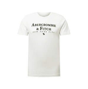 Abercrombie & Fitch Tričko  bílá / černá