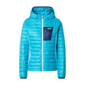 JACK WOLFSKIN Sportovní bunda 'ROUTEBURN'  aqua modrá / tmavě modrá