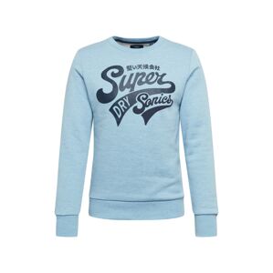 Superdry Mikina  světlemodrá / tmavě modrá