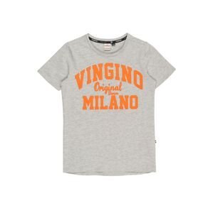 VINGINO Tričko  šedý melír / oranžová
