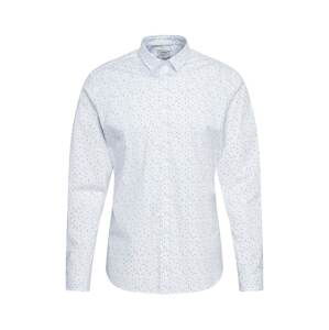 ESPRIT Košile 'Coolm'  bílá / noční modrá / světlemodrá