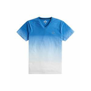HOLLISTER Tričko  modrá / bílá