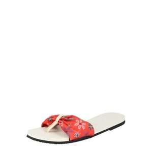 HAVAIANAS Žabky 'SAINT TROPEZ'  krémová / ohnivá červená / nebeská modř / pudrová / lenvandulová