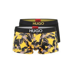 HUGO Boxerky  žlutá / noční modrá / bílá / šedobéžová