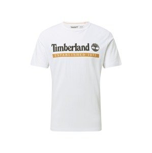 TIMBERLAND Tričko  bílá / béžová / černá