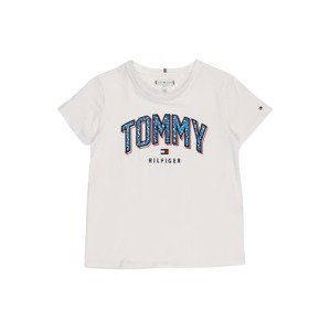 TOMMY HILFIGER Tričko  bílá / námořnická modř / červená / tyrkysová