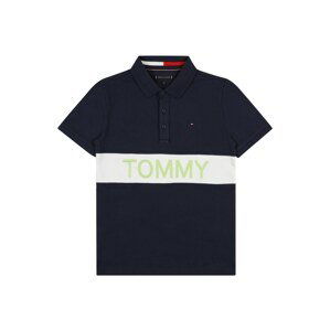 TOMMY HILFIGER Tričko  námořnická modř / bílá / jablko