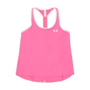 UNDER ARMOUR Sportovní top 'Knockout'  pink / růžová / bílá