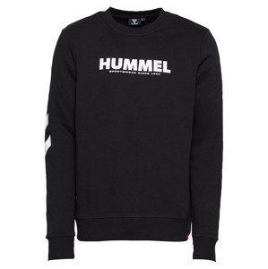 Hummel Sportovní mikina  černá / bílá