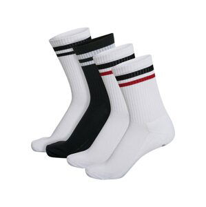 Hummel Sportovní ponožky  bílá / černá / červená