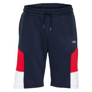 FILA Sportovní kalhoty 'JUDA'  bílá / červená / námořnická modř