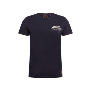 Superdry T-Shirt  černá / bílá