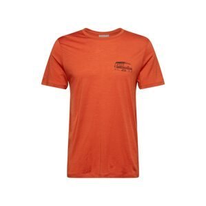 ICEBREAKER Funkční tričko 'THE GOOD LIFE'  tmavě oranžová / černá