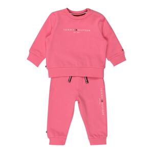 TOMMY HILFIGER Joggingová souprava  pink / bílá / námořnická modř / červená