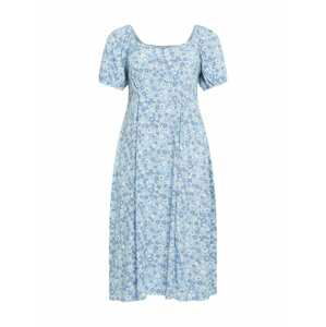 Cotton On Curve Letní šaty 'Mary'  světlemodrá / bílá / kouřově modrá