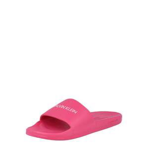 Calvin Klein Swimwear Otevřená obuv 'ONE MOLD SLIDE'  pink / bílá