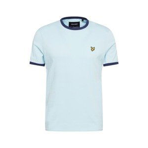 Lyle & Scott Tričko 'Ringer'  námořnická modř / světlemodrá / zlatě žlutá