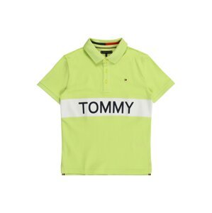 TOMMY HILFIGER Tričko  citronová / bílá / černá