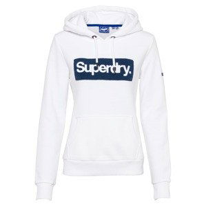 Superdry Mikina  bílá / tmavě modrá