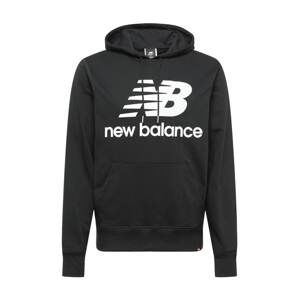 new balance Mikina  černá / bílá