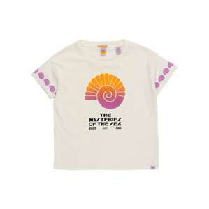 SCOTCH & SODA Shirt  offwhite / oranžová / fialová / černá