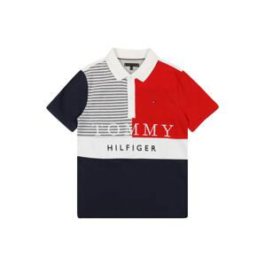 TOMMY HILFIGER Tričko  námořnická modř / bílá / červená