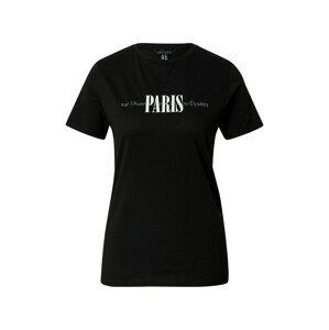 NEW LOOK Shirt 'PARIS'  černá / bílá