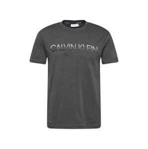 Calvin Klein Tričko  světle šedá / tmavě šedá / černá
