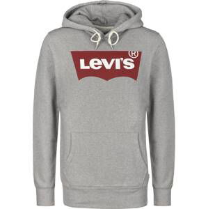 LEVI'S Mikina 'Classic Batwing'  šedý melír / červená