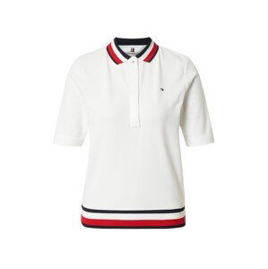 TOMMY HILFIGER Tričko  bílá / marine modrá / červená