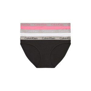 Calvin Klein Underwear Kalhotky  růžová / černá / bílá / stříbrná