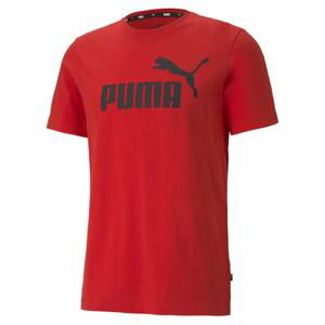 PUMA Tričko  černá / červená