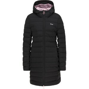 MYMO Zimní kabát  černá / světle růžová