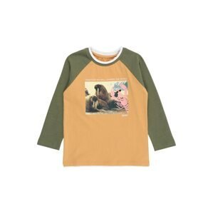 ESPRIT KIDS Shirt  karamelová / olivová / růžová / bílá / pastelově žlutá