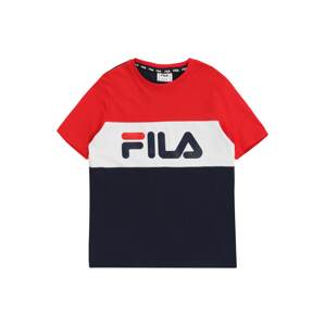 FILA Shirt 'MARINA'  bílá / červená / tmavě modrá