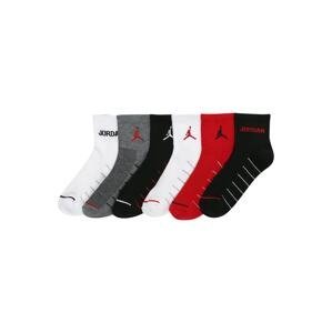 Jordan Ponožky 'LEGEND'  červená / černá / bílá / šedá