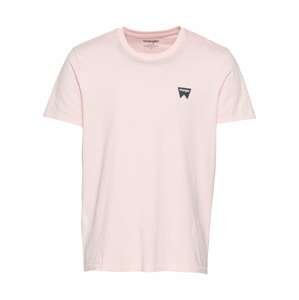 WRANGLER Tričko  růžová / čedičová šedá