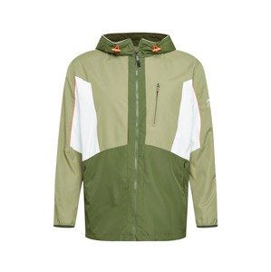 Jack & Jones Plus Přechodná bunda 'CARSON'  khaki / bílá / korálová / světle zelená