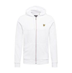 Lyle & Scott Mikina s kapucí  bílá / černá / zlatá